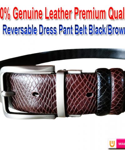 Reversible dress pant belt BF008