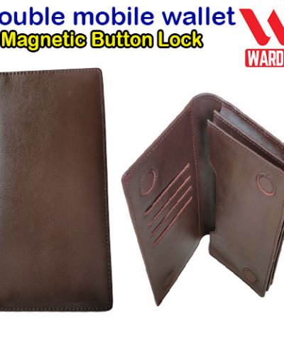 Magnetic Button lock! Long Wallet 006BN